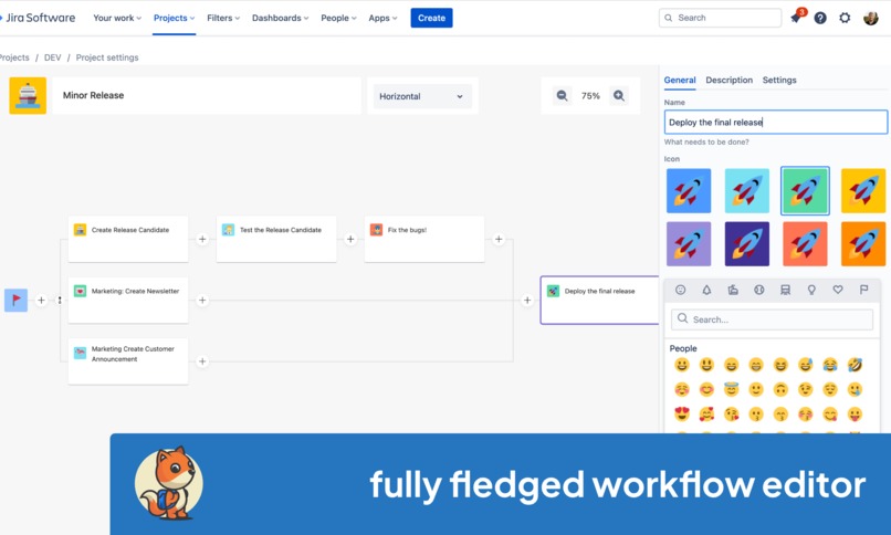 FlowDingo – Issue workflow visualisation for Jira Cloud  – screenshot 2