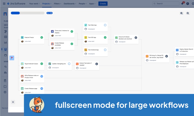 FlowDingo – Issue workflow visualisation for Jira Cloud  – screenshot 4