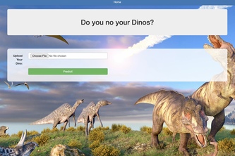 Do you no your Dinos? -- Dinosaur DNN Image Classifier
