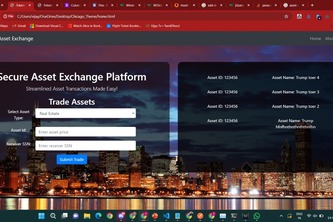 Secure Asset Exchange Platform using BlockChain